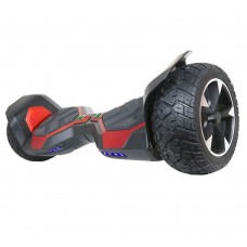 All Terrain Rugged 8.5" Inch Wheels Hoverboard Off-Road Self Balancing Electric Scooter With Bluetooth-Red   